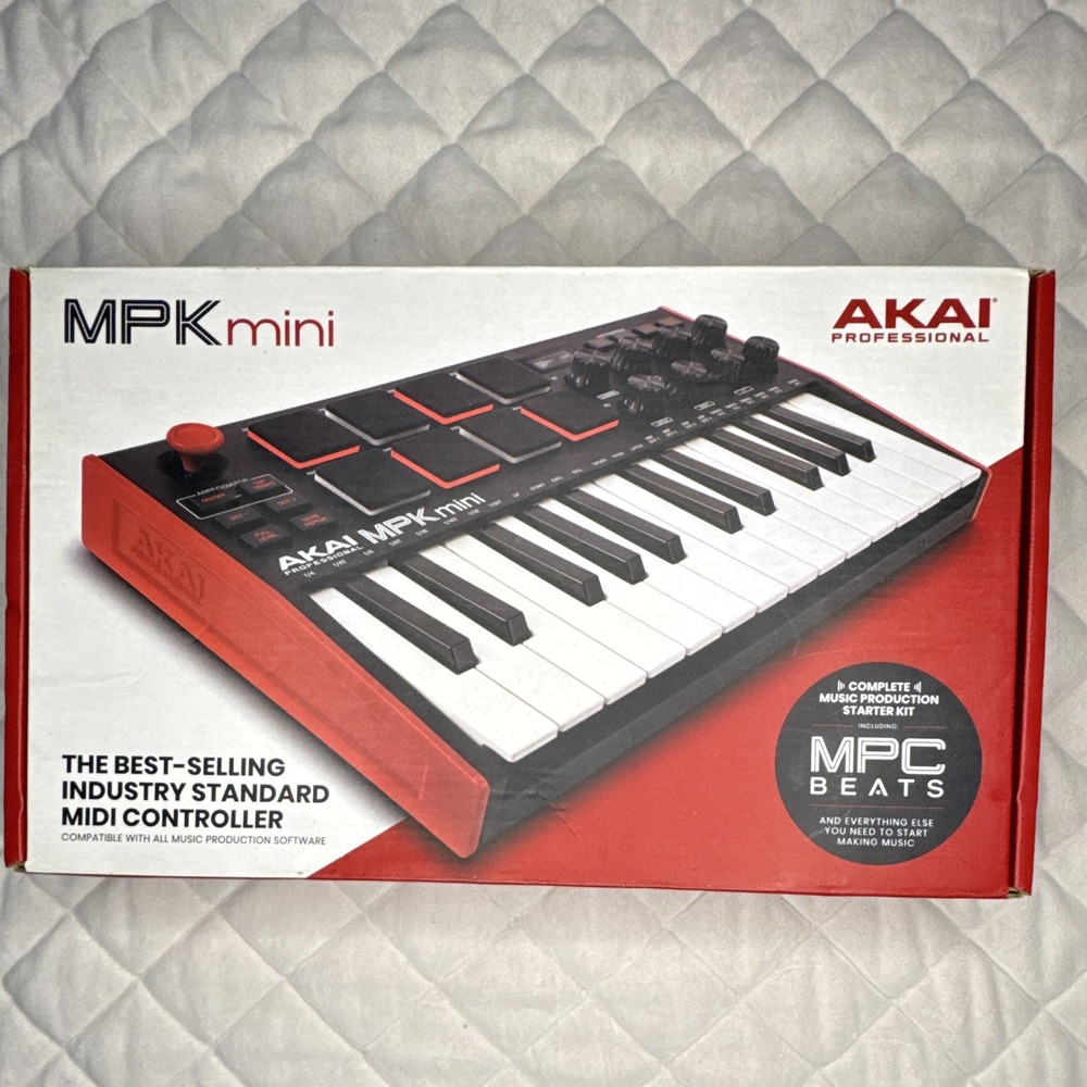 AKAI Professional MPK Mini MK3 25 Key USB MIDI Controller Pad Keyboard Portable